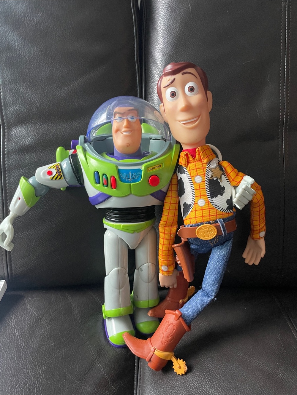 Disney Buzz Lightyear & Woody Action Figures - Green, White, Orange, Purple